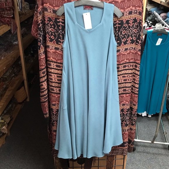 TIENDA HO ZOHRA DRESS PETROL - Picture 1 of 1